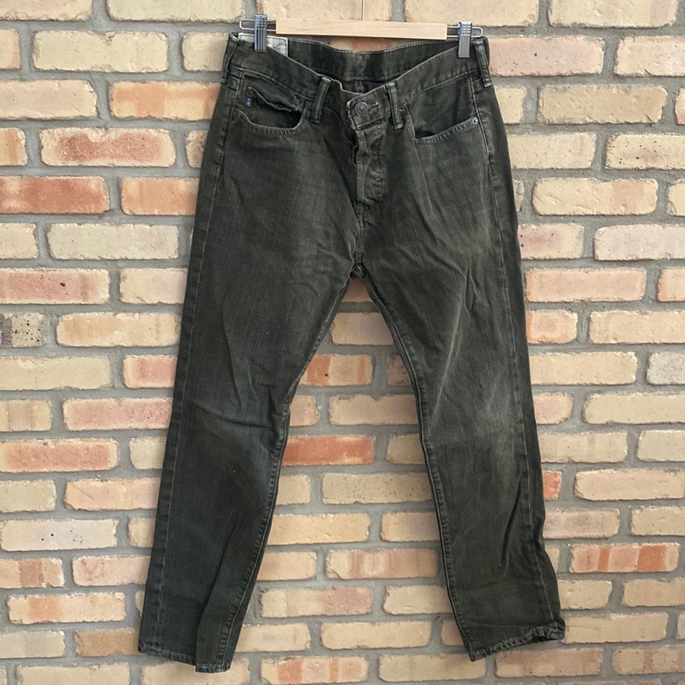 Ambercrombie & Fitch- green jeans